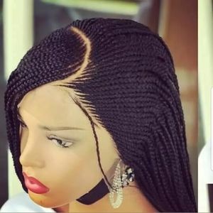 Braided wig: c cut cornrow wig